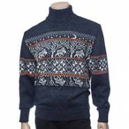 Мужской вязаный свитер с оленями 05169