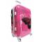 Пластиковый чемодан Travel Car розовый