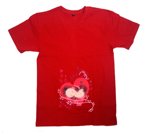 Футболка для беременных с принтом "Сердце с малышом"