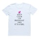 Футболка для беременных с надписью "Keep calm I`m pregnant and it`s a girl"