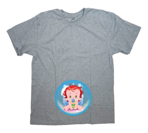 Футболка для беременных с принтом "Пузырёк"