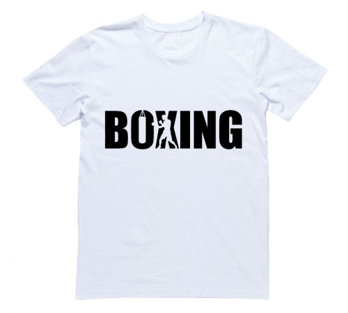 Футболка для боксеров с принтом "Boxing"