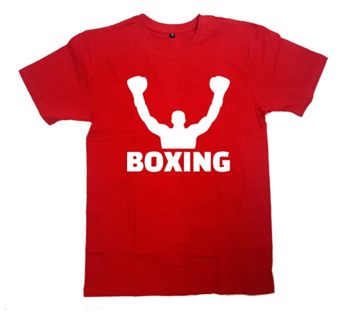 Футболка для боксеров с принтом и надписью "Boxing(2)"