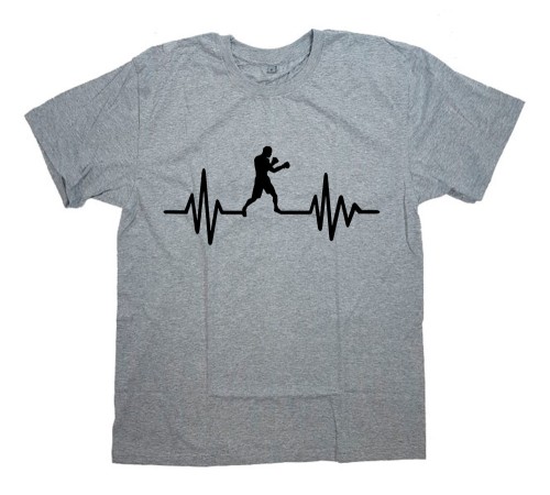 Футболка для боксеров с принтом "Кардиобоксер"