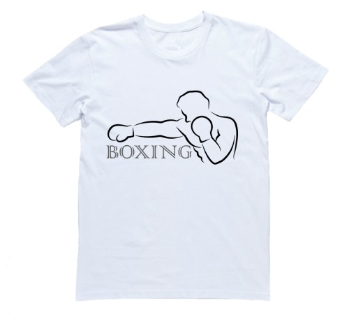Футболка для боксеров с принтом "Боксер"