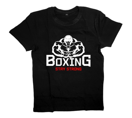 Футболка для боксеров с принтом "Будь сильным"