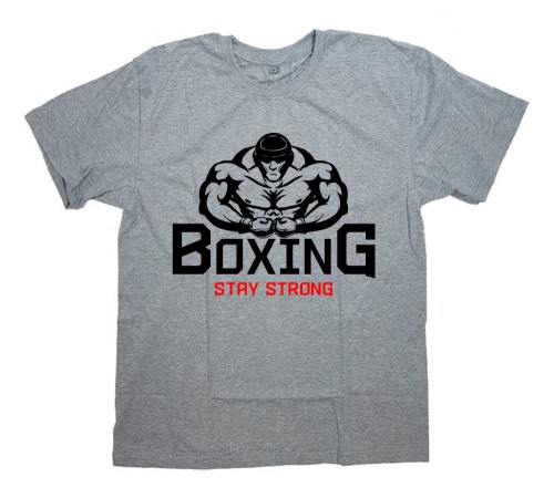 Футболка для боксеров с принтом "Будь сильным"