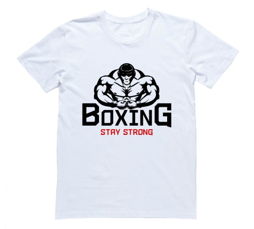 Футболка для боксеров с принтом "Будь сильным"