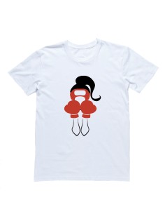 Футболка для боксеров с принтом "Девушка-боксер"