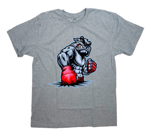 Футболка для боксеров с принтом "Dog boxing"