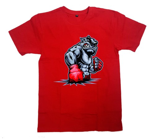 Футболка для боксеров с принтом "Dog boxing"