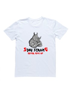 Футболка для боксеров с принтом "Никогда не сдавайся!"