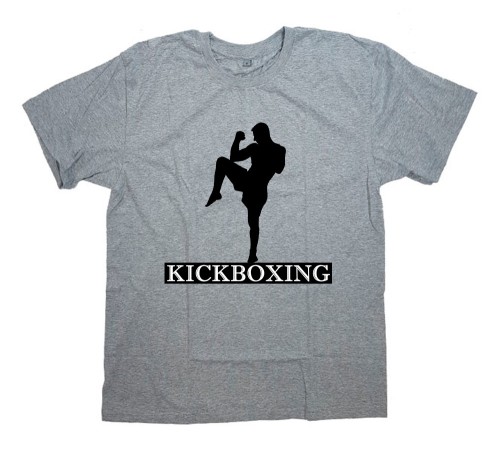 Футболка для боксеров с принтом и надписью "Kickboxing"