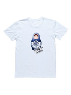 Футболка Я Русский с принтом "Russian barbie"