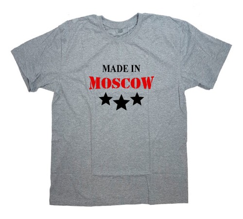 Футболка Я Русский с надписью "Made in Moscow"