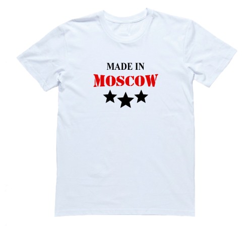 Футболка Я Русский с надписью "Made in Moscow"