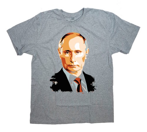 Футболка Я Русский с принтом "Путин"