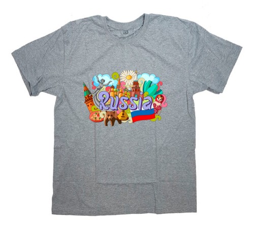 Футболка Я Русский с принтом "Моя Россия"
