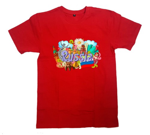 Футболка Я Русский с принтом "Моя Россия"
