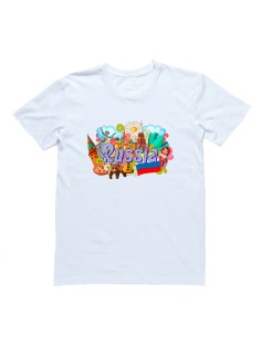 Футболка Я Русский с принтом "Моя Россия"