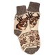 Носки шерстяные, женские, с оленем, размер 35-39