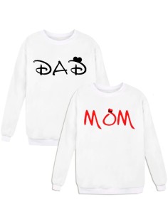 Парные свитшоты с надписью "Dad&Mом"