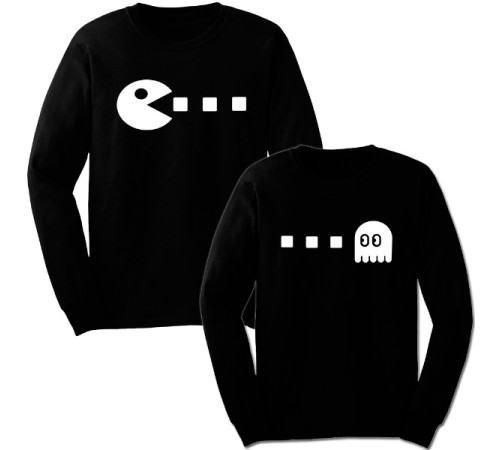 Парные свитшоты "Pacman"