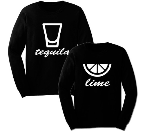 Парные свитшоты "Текила&Лайм"