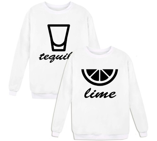 Парные свитшоты "Текила&Лайм"