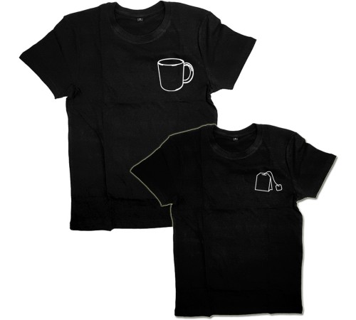 Парная футболка с принтом "Чашка и чай"