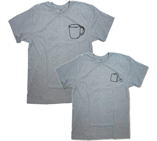 Парная футболка с принтом "Чашка и чай"