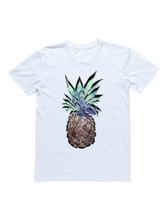 Футболка с прикольным принтом "Ананас"
