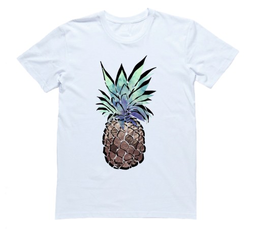 Футболка с прикольным принтом "Ананас"