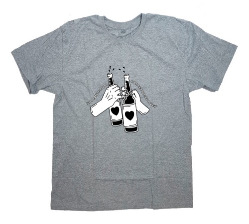 Прикольная футболка с принтом "Холодное пиво как сердце бывшей"