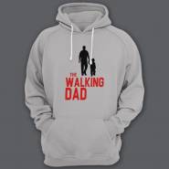 Толстовка с капюшоном для папы с надписью "The walking dad"