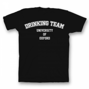 Прикольная футболка с принтом University Of Oxford DRINKING TEAM