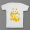 Прикольная футболка с принтом "Панда спит с другой пандой"