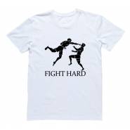 Футболка для боксеров с принтом "Fight hard(2)"