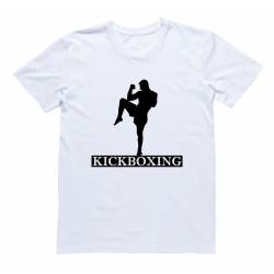 Футболка для боксеров с принтом и надписью "Kickboxing"