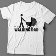 Прикольная футболка с надписью "The walking dad" ("ходячий отец")