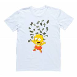 Футболка с Лизой Симпсон "Lisa's money rain"