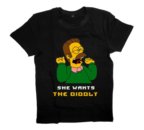 Футболка с Симпсонами "She Wants The Diddly"