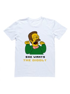 Футболка с Симпсонами "She Wants The Diddly"