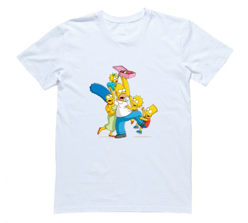 Футболка с Симпсонами "The Simpsons and donuts"