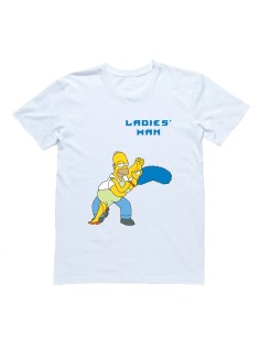 Мужская футболка с Гомером Симпсоном "Ladies Man"