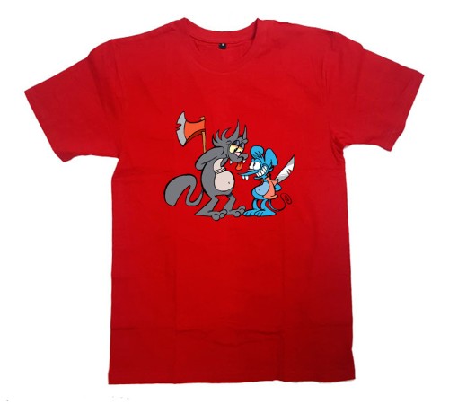 Футболка с Симпсонами "Itchy & Scratchy"