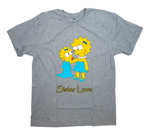 Женская футболка с Лизой Симпсон "Sister love"