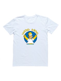 Футболка с Гомером Симпсоном "Woo Hoo"