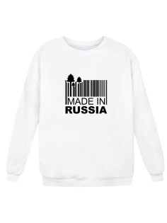 Свитшот Я Русский с принтом "Сделано в России"