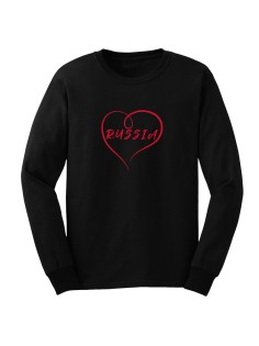 Свитшот Я Русский с принтом "Россия в сердце"